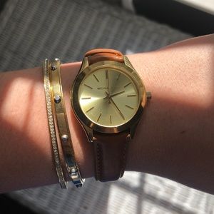 Michael Kors watch and bracelet set